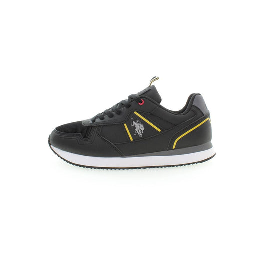 Nero Polyurethane Men Sneaker