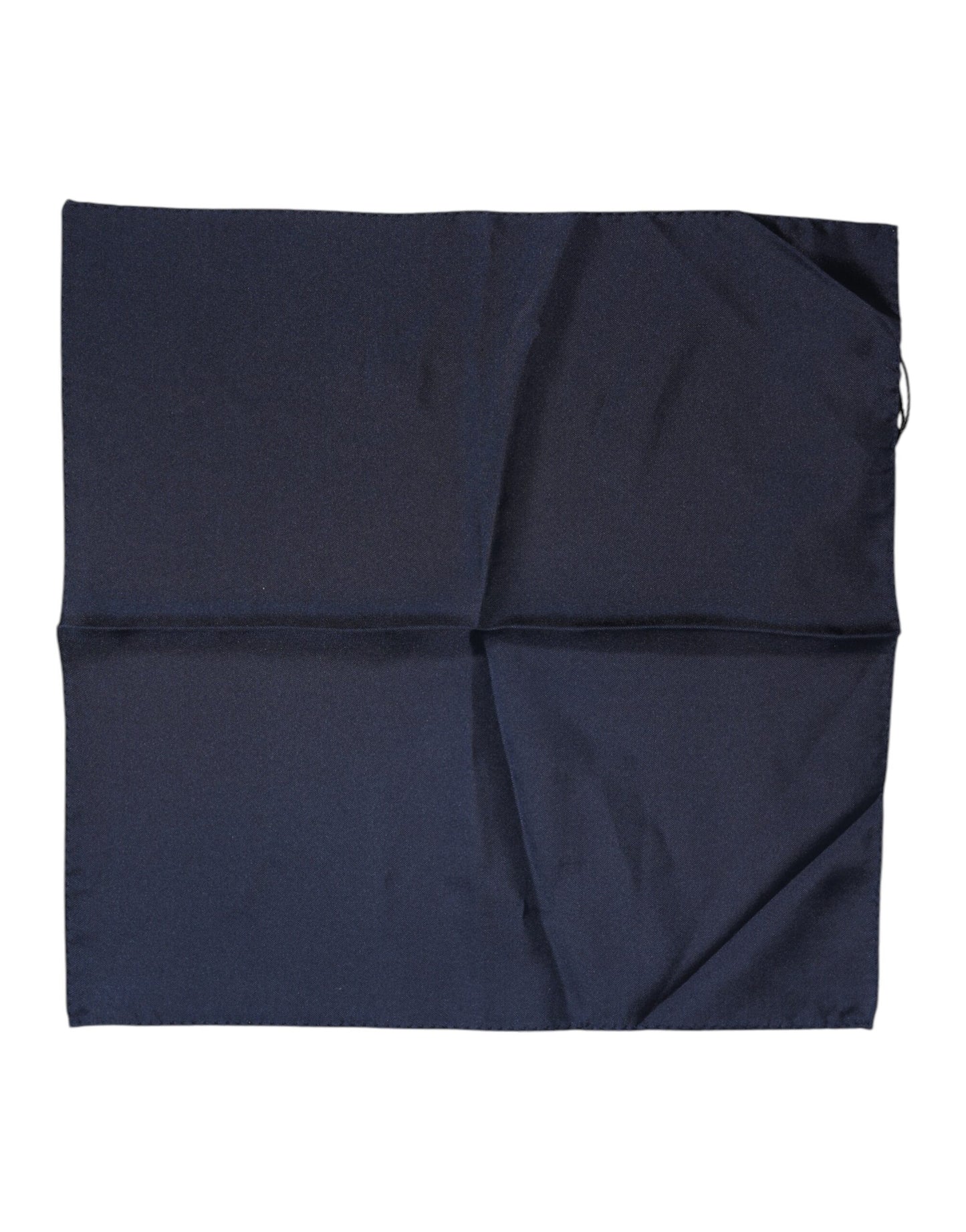 Dark Blue Silk Square Men Foulard Scarf