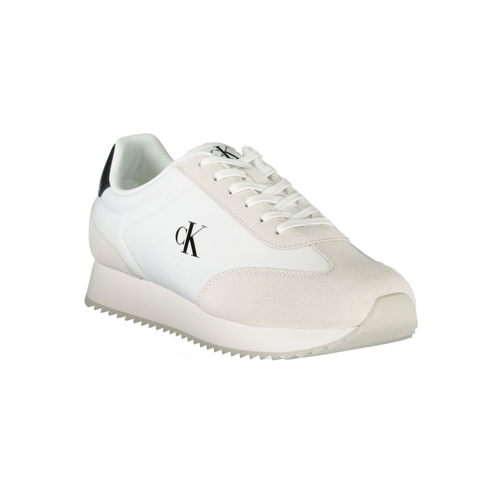 Bianco Polyurethane Men Sneaker