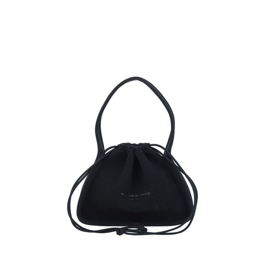 Black Polyester Shoulder Bag