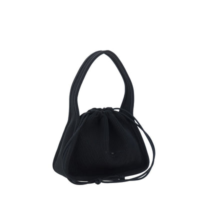 Black Polyester Shoulder Bag