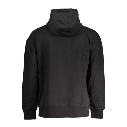 Black Cotton Men Sweater