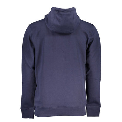 Blue Cotton Men's Hoodie