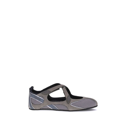 Gray Polyethylene Ballet Flats