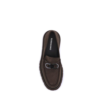 Brown Calf Leather Bos Taurus Slip-On Loafers
