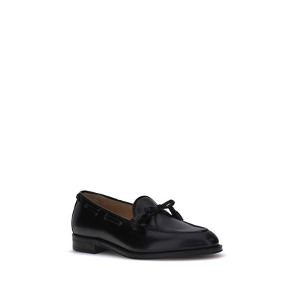 Black Calf Leather Bos Taurus Slip-On Loafers