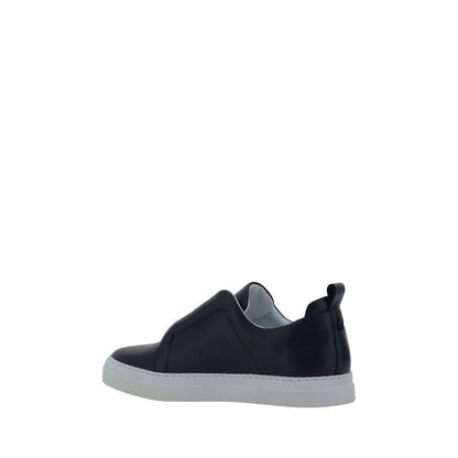Black Calf Leather Bos Taurus Low Top Sneakers