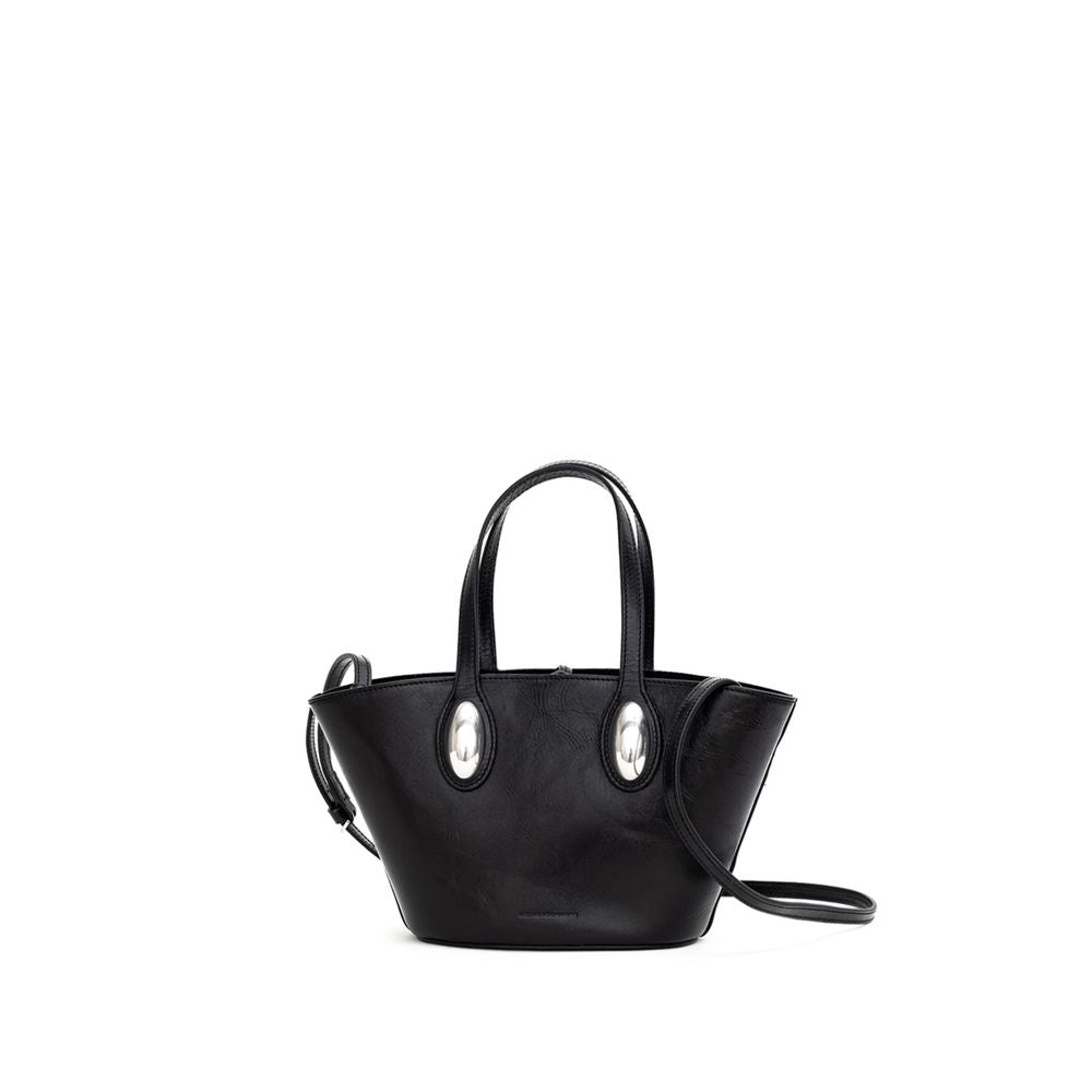 Black Leather Shoulder Bag