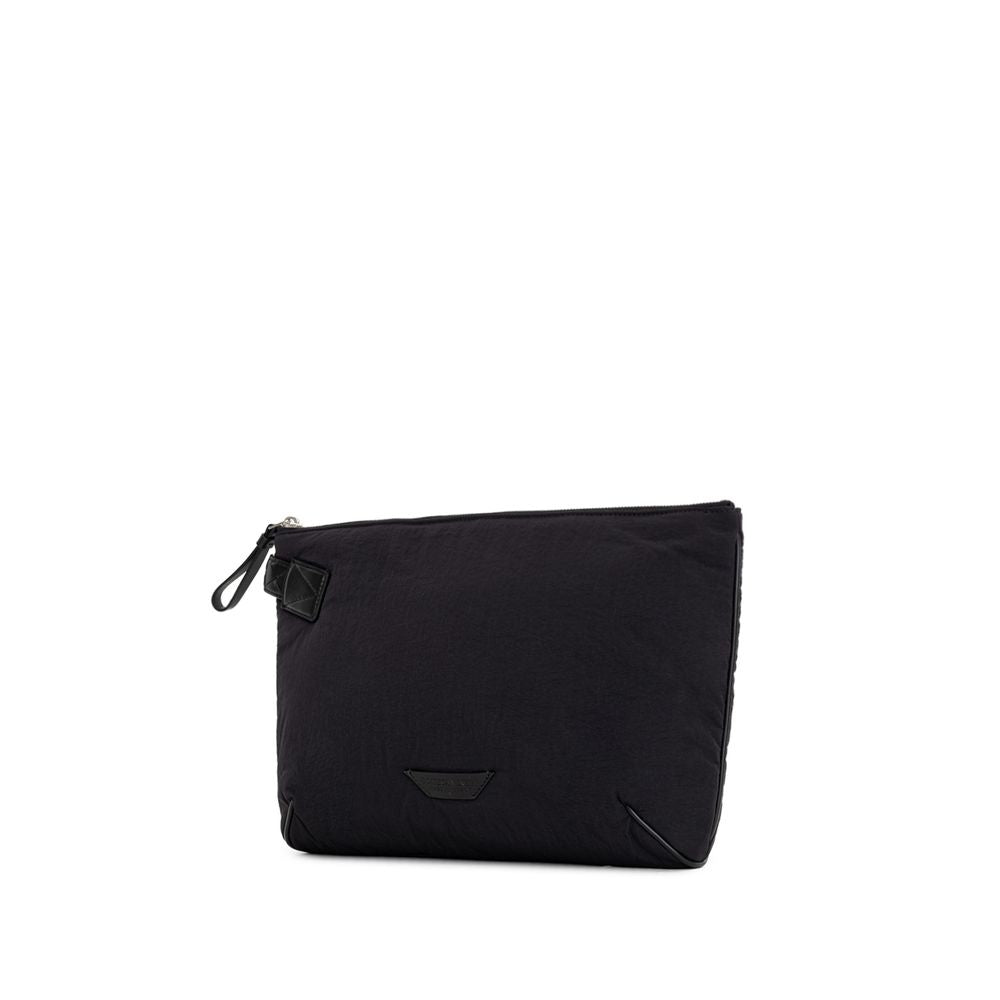 Black Nylon Clutch Bag