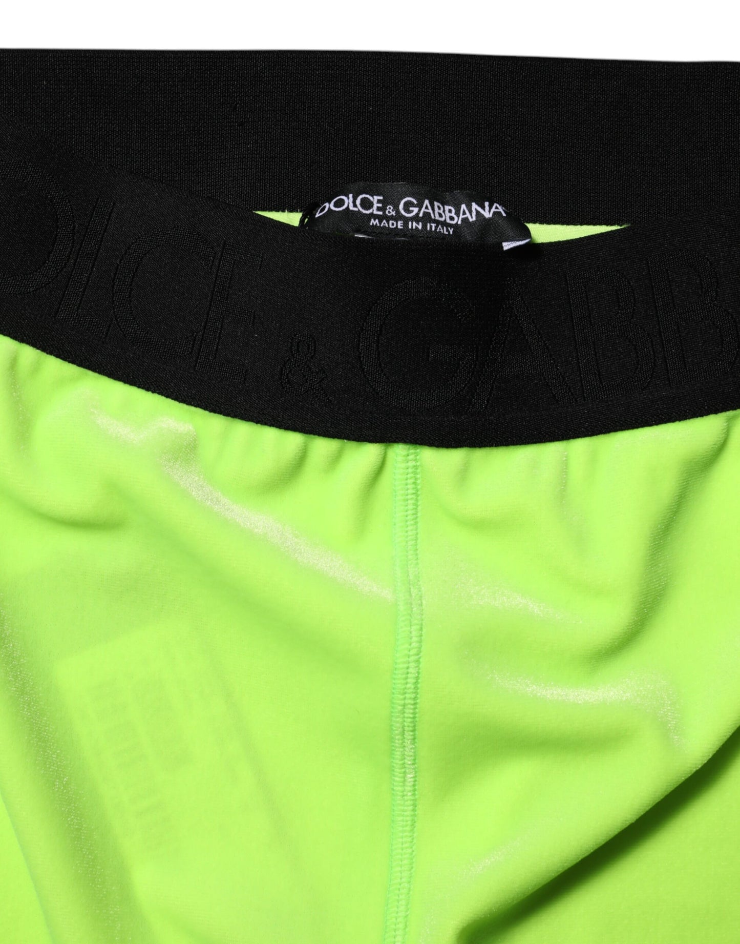 Green Nylon Slim Fit Leggings Pants