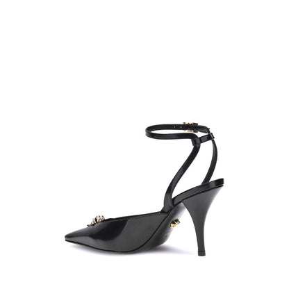Black Calf Leather Bos Taurus High Heel Pumps