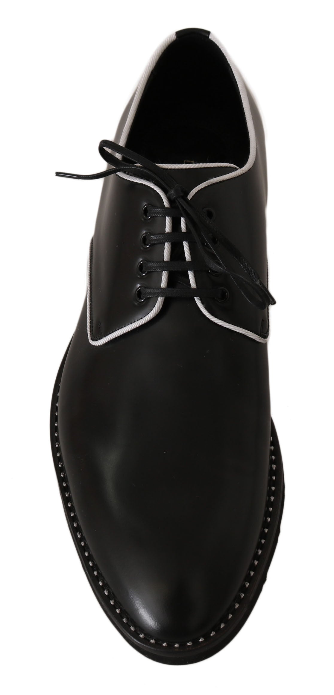 Elegant Black Leather Derby Dress Shoes