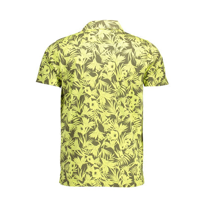 Yellow Cotton Mens Polo Shirt