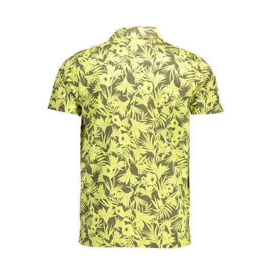 Yellow Cotton Mens Polo Shirt