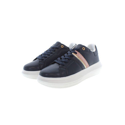 Blue Polyester Women Sneaker