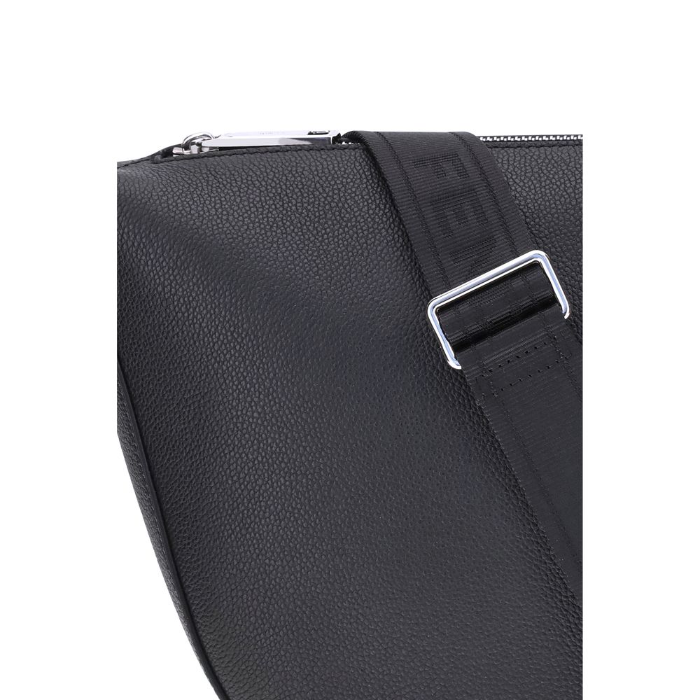 Black Calf Leather Bos Taurus Shoulder Bag