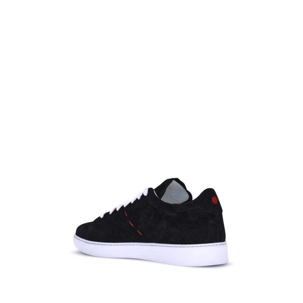 Black Rubber Low Top Sneakers