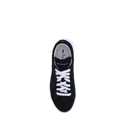Black Rubber Low Top Sneakers