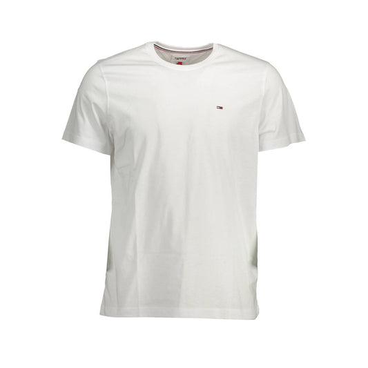 White Cotton Men's T-Shirt