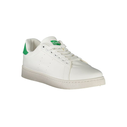 White Polyurethane Men's Sneaker