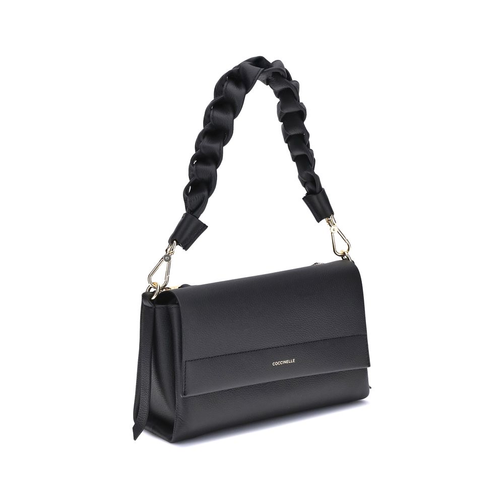 Black Calf Leather Bos Taurus Shoulder Bag