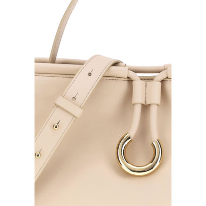 Cream Calf Leather Bos Taurus Handbag