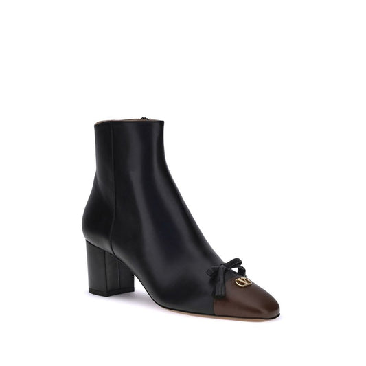 Black Goatskin Ankle Boots