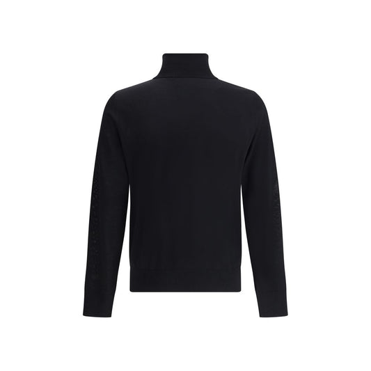 Black Fleece Wool Turtleneck