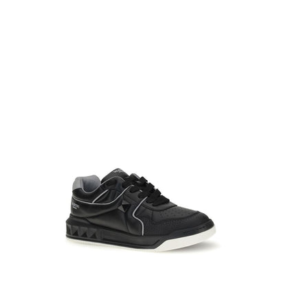 Black Calf Leather Bos Taurus Low Top Sneakers