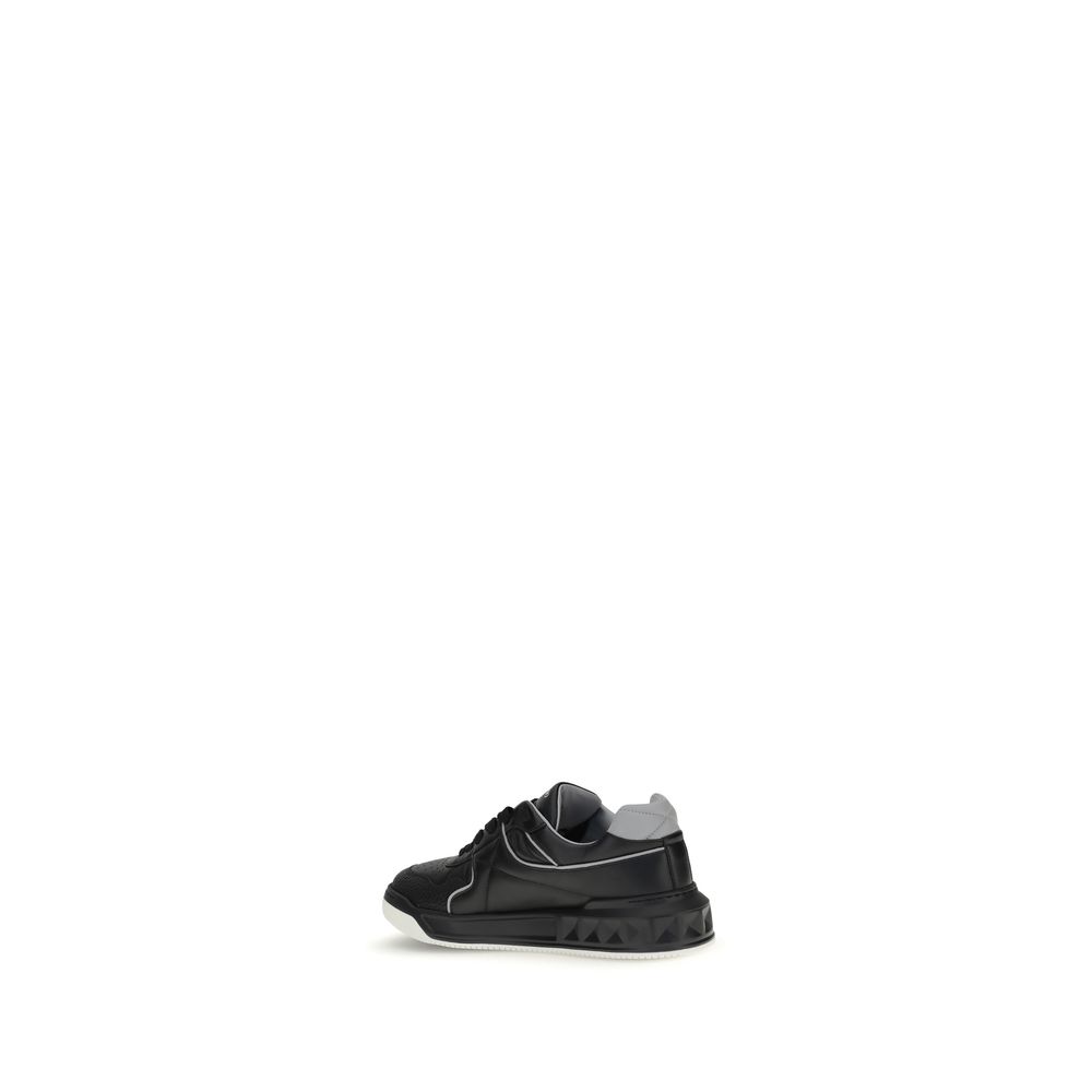 Black Calf Leather Bos Taurus Low Top Sneakers