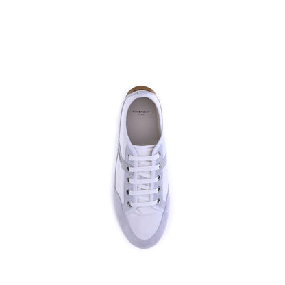 White Rubber Low Top Sneakers