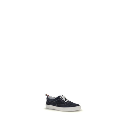 Blue Calf Leather Bos Taurus Low Top Sneakers