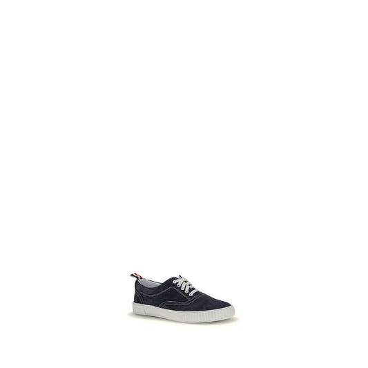 Blue Calf Leather Bos Taurus Low Top Sneakers