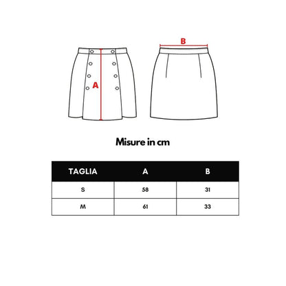 Green Viscose Mini Skirt