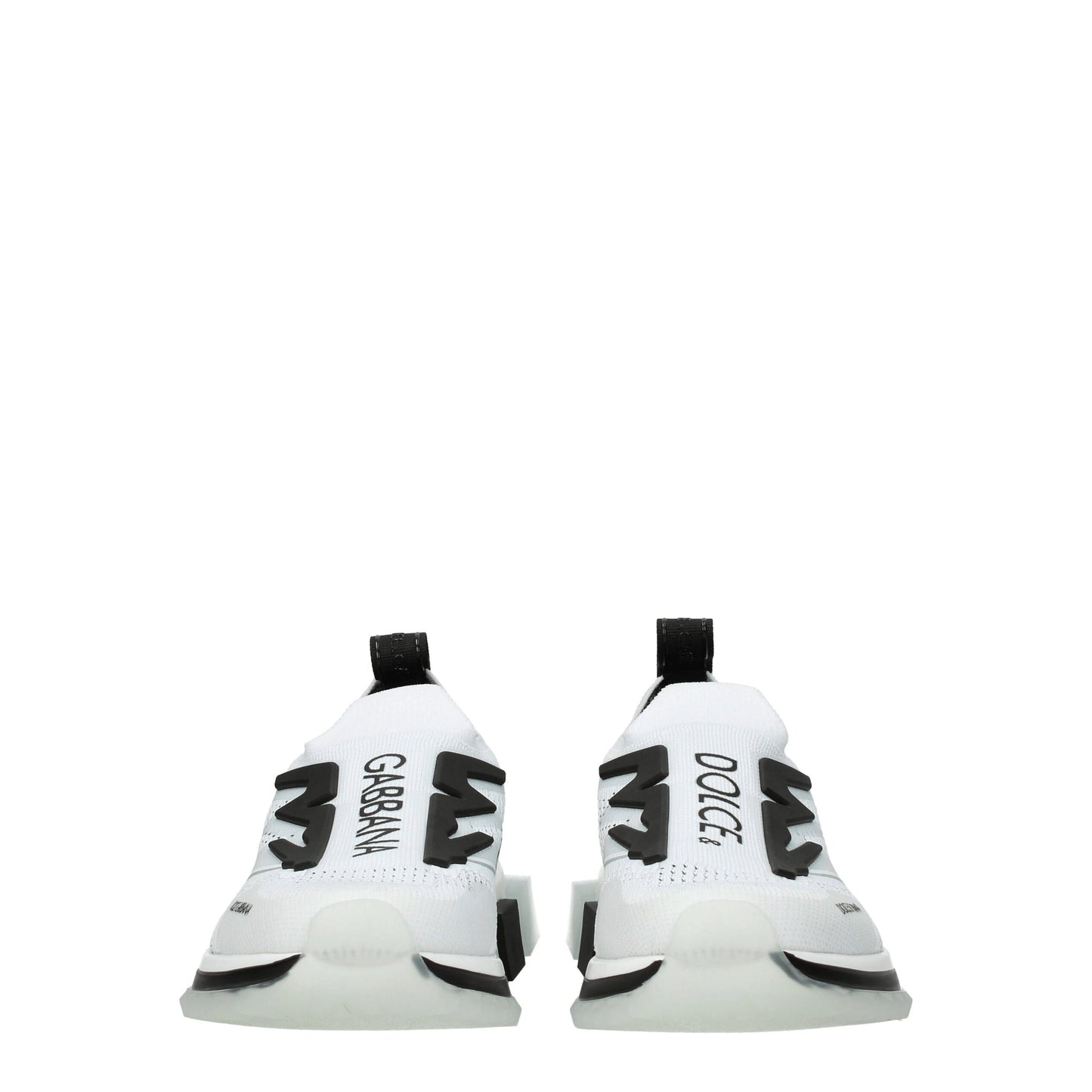 White Fabric Athletic Sneakers