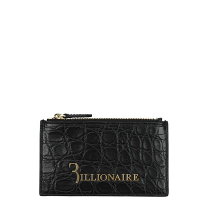 Black Crocodile Cardholder
