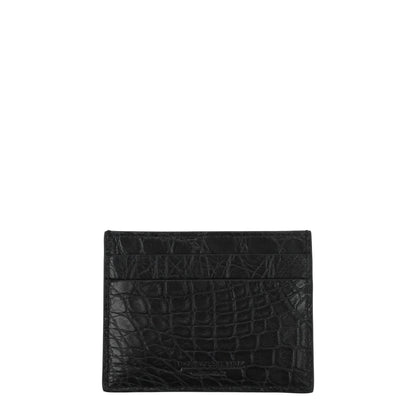Black Crocodile Cardholder