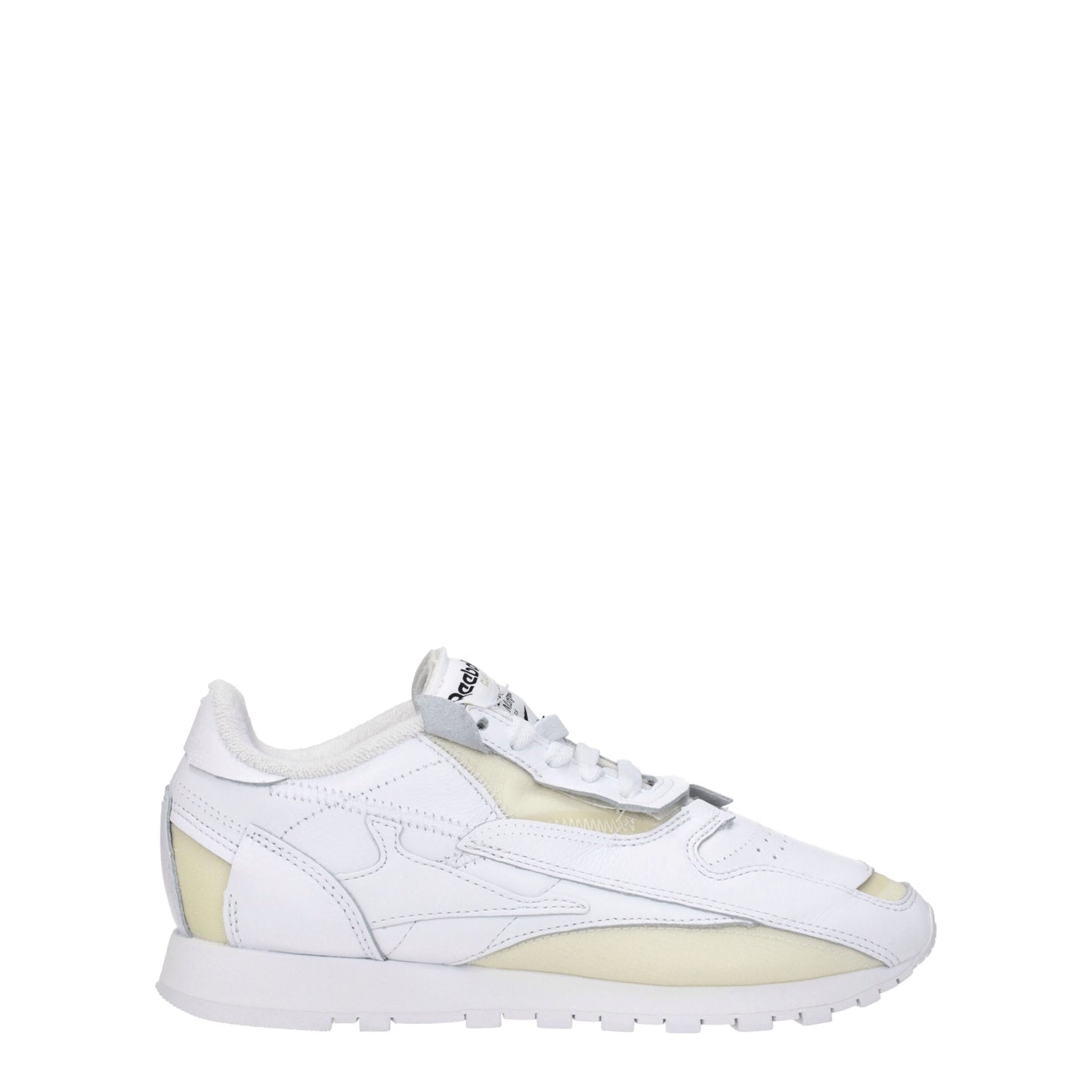 White Leather Athletic Sneakers