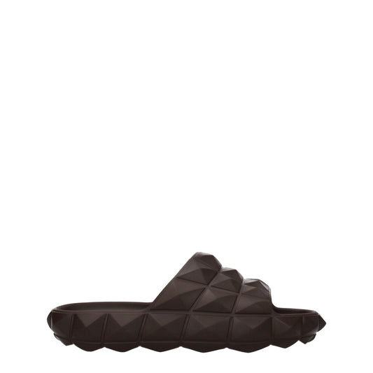 Brown Cotton Slippers