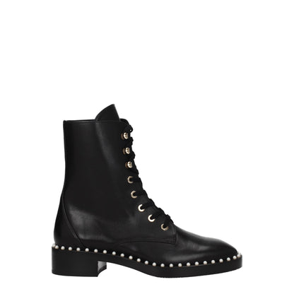 Black Leather Ankle Boots