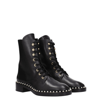 Black Leather Ankle Boots