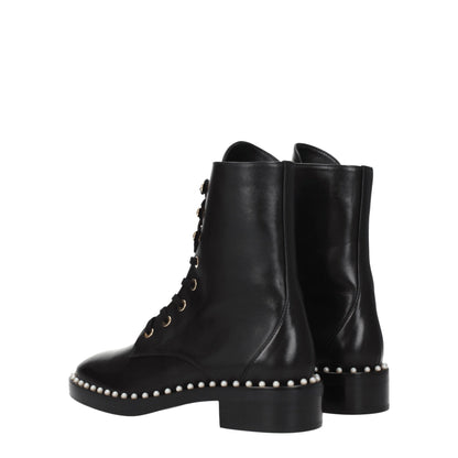 Black Leather Ankle Boots