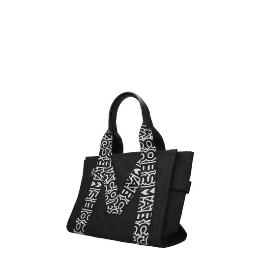 Black Fabric Shoulder Bag