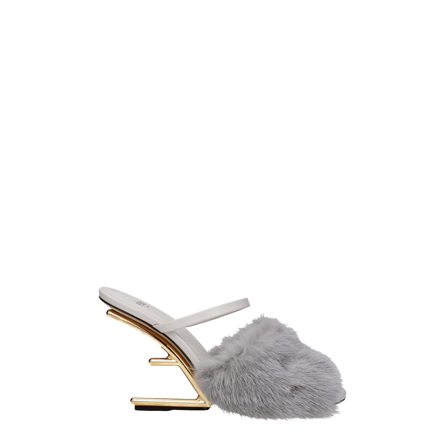 Gray Mink Slippers