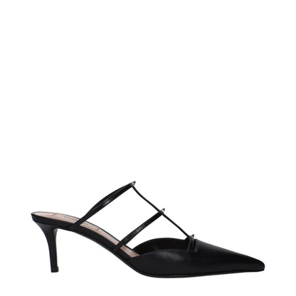 Black Leather Sandals
