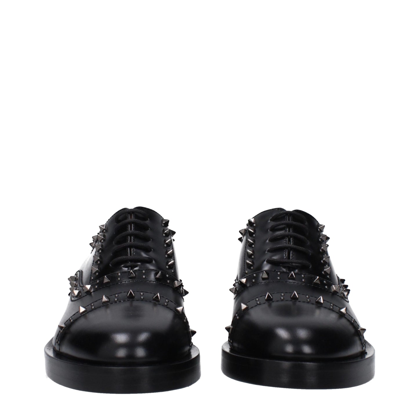 Black Leather Oxfords And Derbies