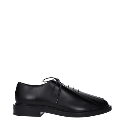 Black Leather Oxfords And Derbies