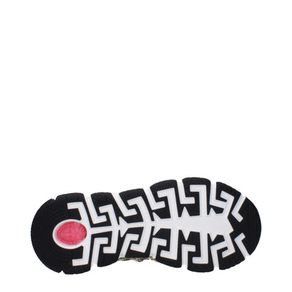 Green Fabric Low Top Sneakers