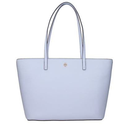 Light Blue Leather Shoulder Bag