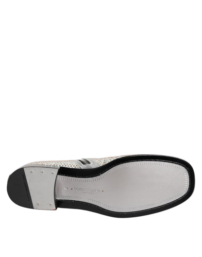 White Strass DG Logo Heels Ankle Boots Shoes